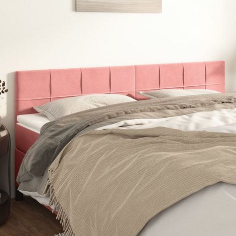 Têtes de lit Rose 160x5x78/88 cm Velours (1/5)