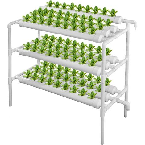 Kit de cultivo de sitio hidropónico, kit de cultivo de sitio de planta de 90 agujeros, sistema de plantas de jardín, experimento hidropónico para verduras