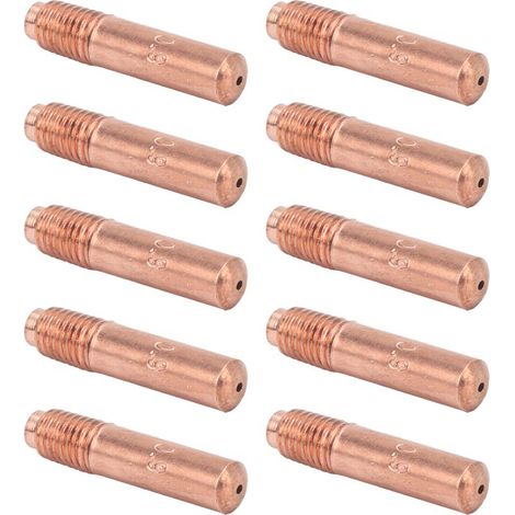 Lot de 10 buses conductrices pour soudage MIG, embouts de contact en cuivre, petits accessoires de 0,9 mm (1/5)