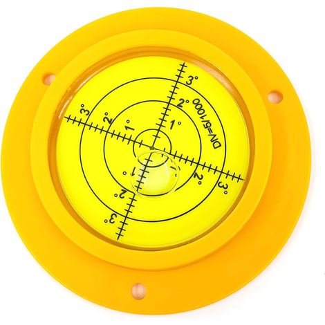 Niveau à bulle rond de précision 90 mm avec trous de montage pour camping car (1/5)