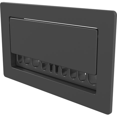 Organisateur de câbles TV KPTV55, cache-câbles RTV, noir (1/5)