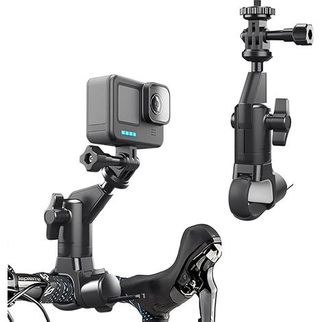Support de caméra Moto/Vélo pour 13/12/11,Support Camera 360 Moto avec vis 1/4 Pouce, Compatible avec X5/X4, avec rotule rotative à 360°, pour Osmo 360 Action 5 Pro (1/5)