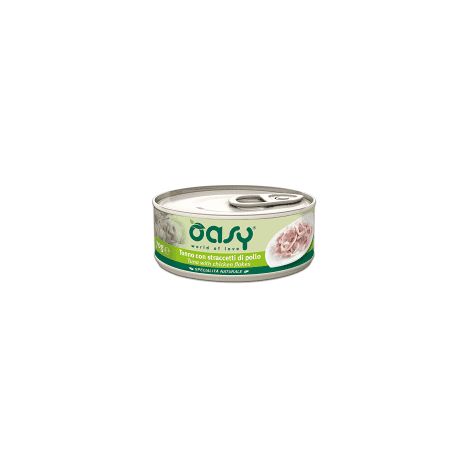 Oasy Gatto Specialità Naturale al Tonno 150gr con Straccetti di Pollo