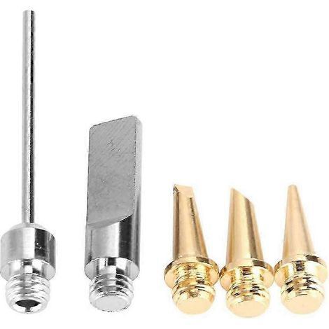 Un ensemble de 5 pointes de fer à souder à gaz, comprenant une pointe de fer à souder à gaz et une pointe de découpe de mousse électrique. (1/5)