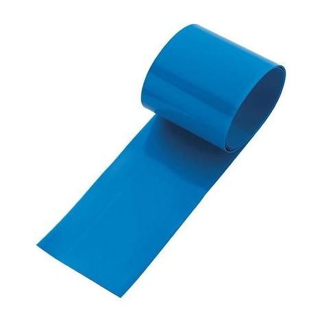 GAINE THERMORÉTRACTABLE POUR BATTERIES SANS COLLE 2:1 CONRAD COMPONENTS 93014C88D BLEU Ø AVANT RETREINT: 55 MM 1 L'ENS.