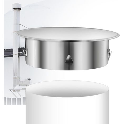 Bouchon de cheminée perforé 200 mm en acier inoxydable pour tuyau de poêle Diamètre 188 mm Profondeur 54 mm (1/5)