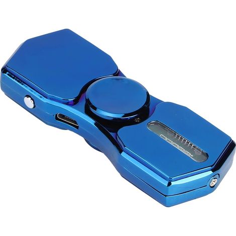 Briquet portable pour homme avec jouet anti-stress et lampe de secours bleue (1/4)