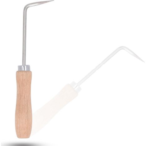 Testeur de couture, outil d'inspection de couture de 6 mm, poignée en bois HSS, soudage à air chaud, crochet de soudure de toiture, sonde de soudure à membrane, réparation pour (1/5)