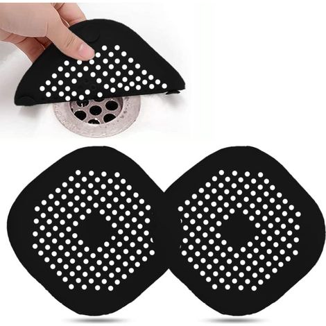 3 Pcs Protection de Drain de Silicone,Filtre Evier de Cuisine avec Ventouse,Filtre de Couverture de Drain de Baignoire,Filtre D'éVier de Cuisine Et Salle de Bain. (1/5)