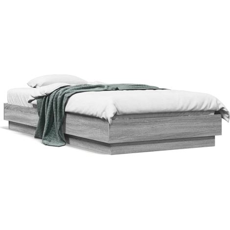 Maison Exclusive - Estructura de cama madera de ingeniería gris S