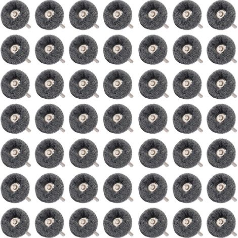 50 Pièces Meules à Polir Kit, 25mm Accessoires Dremel Polissage Abrasif Grain 600 Pour Outils Rotatifs Dremel Pour Polir Bijoux Bois (1/5)