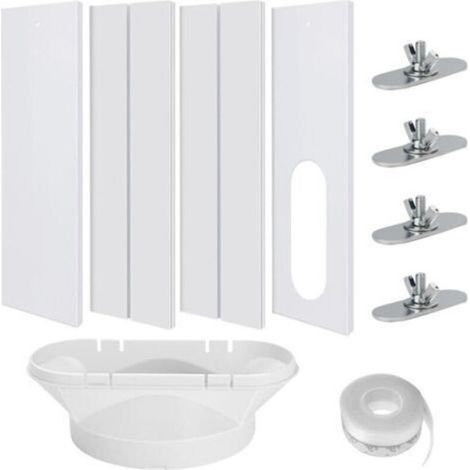 Kit de Calfeutrage pour Climatiseur Mobile – 4 Joints Réglables pour Fenêtre, Adaptateur de Tuyau de 13 cm (1/4)