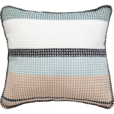 Cuscino owen a strisce blu 45x45 cm (1/4)