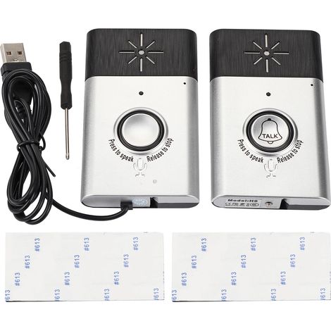 Interphone vocal bidirectionnel sans fil intelligent avec sonnette et système de contrôle d'accès pour la sécurité de la maison-AquaForge