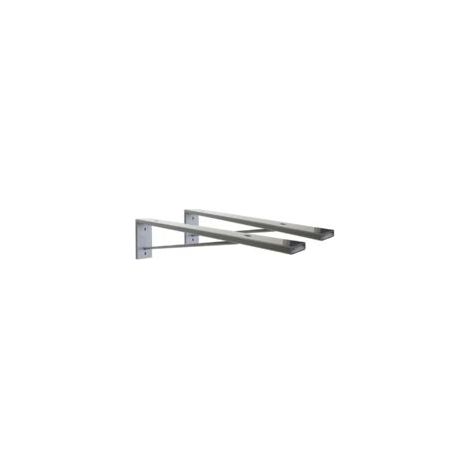 Lot de 2 équerres de fixation invisible pour plan de travail - Crezuo (1/2)