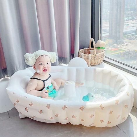 Baignoire gonflable pour enfants, baignoire gonflable pour bébé, piscine intérieure pour enfants, baignoire pour enfants pour la maison (1/4)