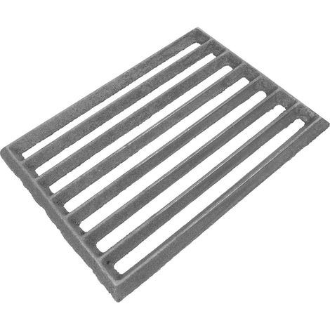 Churrasqueira rectangulaire de ferro fundido 255 x 17 cm avec surface de chambre de combustion résistante aux températures élevées (1/5)