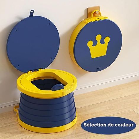 Folding Toilet Seat, Travel Potty for Children, Portable Children's Toilet, Toilet Potty Seat, with Roll Up Bags, Storage Bag, for Travel, Camping, Car, Beach, Excursion, Family Use (1/3)