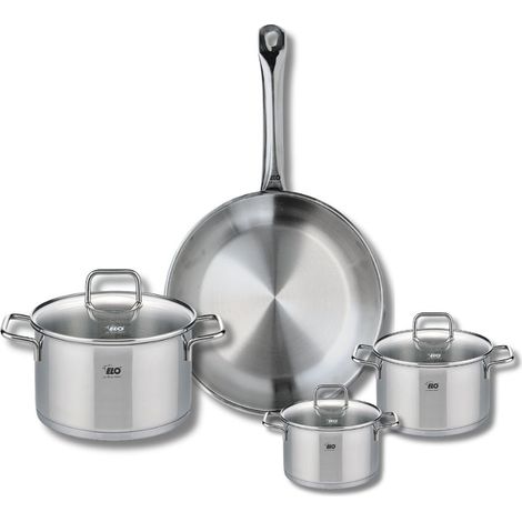 Ensemble de 1 Poêle de cuisson 28 cm et 3 faitouts 12, 14 et 20 cm Elo Profi Citrin (1/5)