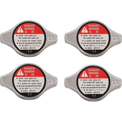 4x Kühlerdeckel, Ersatz für 19045-RAA-003, für Honda, Acura - Accord, Civic, CRV, Elements, Fit, Odyssey, Pilot, Ridgeline, (1/5)