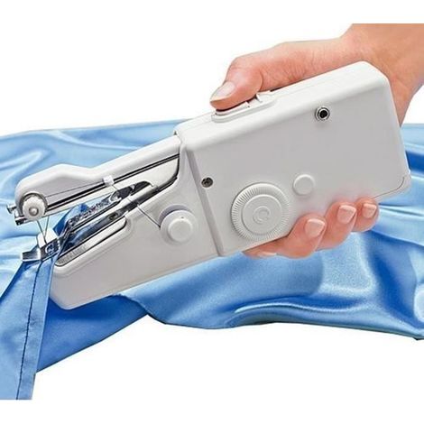Mini macchina da cucire portatile per casa e viaggi, strumento per cucire a mano, strumento per cucire indumenti senza fili, cuciture rapide per lavori creativi. (1/3)