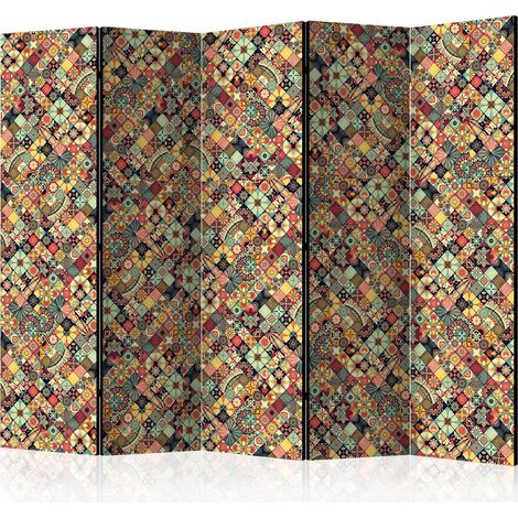 Paravento - Rainbow Mosaic II [Room Dividers] - 225x172 (1/4)