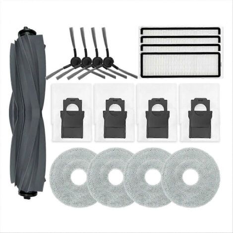 Pièces et accessoires pour aspirateur robot Bot L10s Plus : brosse principale, filtre HEPA, lingette de nettoyage, sac à poussière de rechange