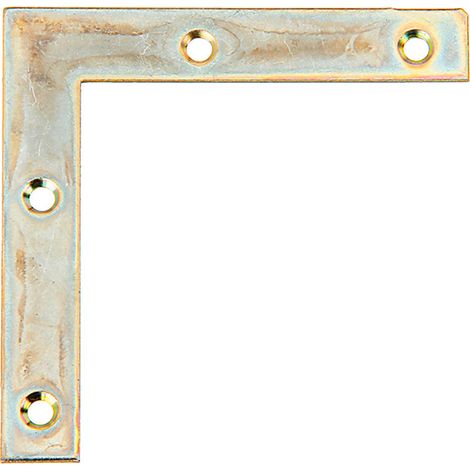 Lot 8 pcs équerres de meubles 60 x 60 x 10mm galvanisé - Alberts (1/2)