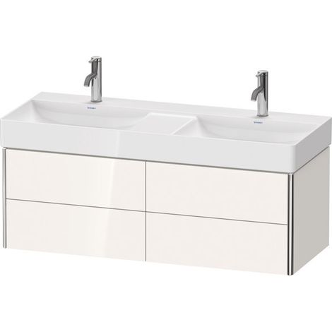 Sous-vasque XSQUARE 397x1184x460mm 4 tiroirs blanc brillant (1/4)