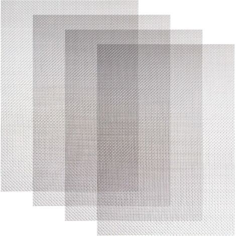 royaluxe-– Grille métallique anti-rongeurs 300 x 210 mm – Acier inoxydable 304 – Maille 20 mailles – Lot de 4 pièces pour ventilation et filtration (1/5)