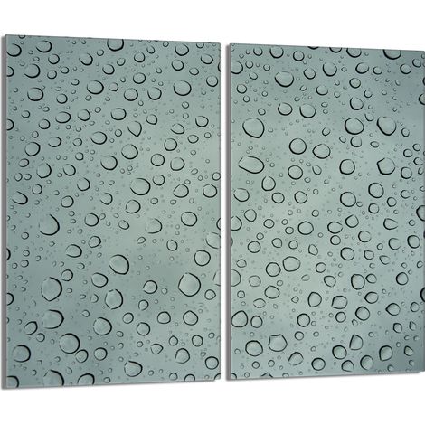 Placa protectora de vidrio para la estufa 2x30x52 Gotas (1/5)