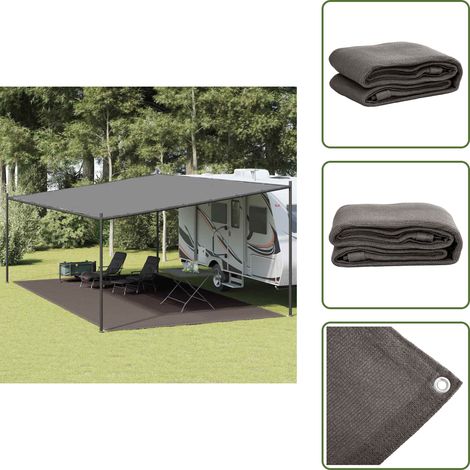 Tappeto per patio - vidaXL Tappeto da Tenda 400x600 cm Antracite - Tappeto per roulotte