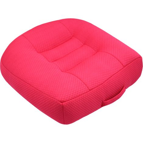 Coussin rehausseur de voiture – Conception en maille respirante, confort et soulagement de la pression, augmente la visibilité de 12 cm (rose fuchsia) (1/4)