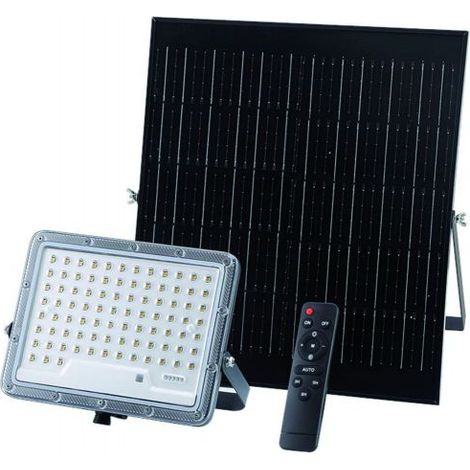 Suprema PROIETTORE SOLARE CON SENSORE CREPUSCOLARE 87 led, 12 W, 1800 lumen, luce naturale