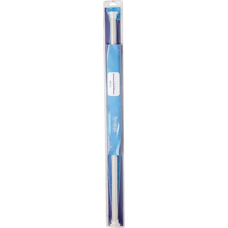 ASTA PER TENDA DOCCIA DRITTA BIANCA TELESCOPICA 75-125 CM (1/3)