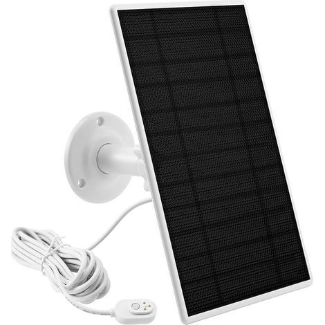 x 5W monokristallines Silizium-Solarpanel, IP66, 4M Kabel, drehbare Halterung, für Arlo-Kamera (1/5)