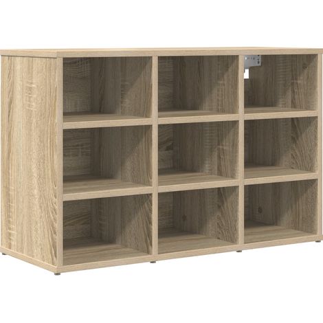 Cabinet à chaussure Meuble à chaussures Chêne Sonoma 77,5 x 30 x 51 cm (1/5)