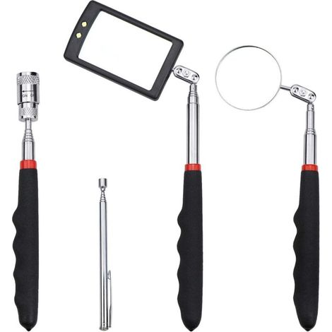 Lot de 4 outils d'inspection télescopiques