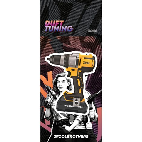 Toolbrothers Duftbaum - FLEX YELLOW AKKUSCHRAUBER Design - Duft BOSS - maskuline Duftnoten