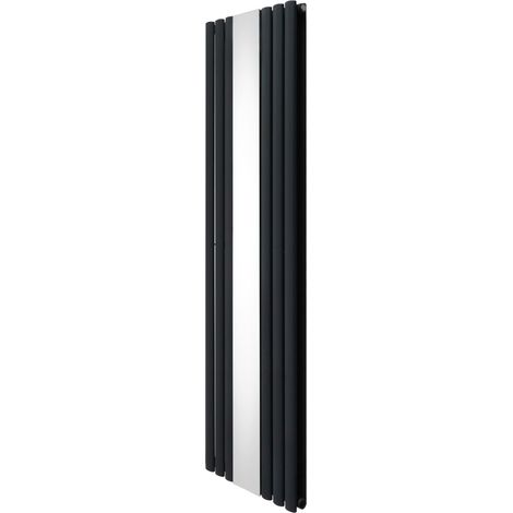 Oval Mirror Radiator - 1800mm x 500mm - Anthracite Grey (1/5)