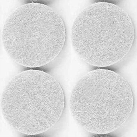 50 x FELTRINO ADESIVO SEDIA BIANCO D 24 MM CF 8 PZ