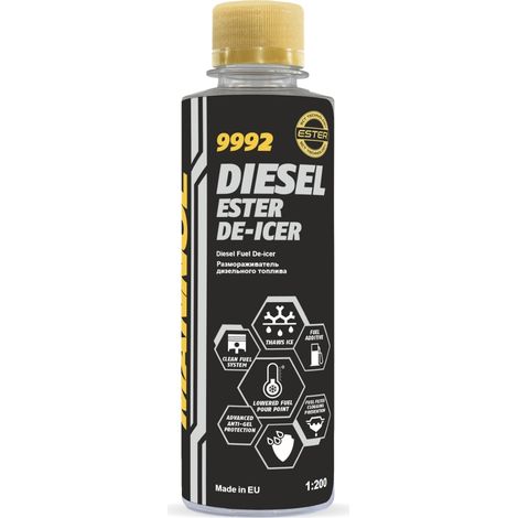 Additif dégivrant pour huile de dégivrage à base d'ester diesel Mannol - dégivrant 250 ml (9992) (50) (1/2)
