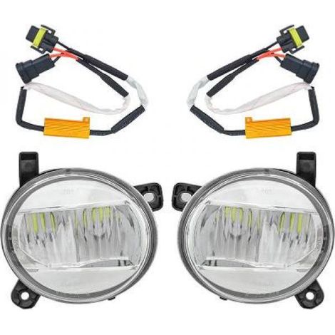 Paire antibrouillard avant Audi A4 B8 2007-2011 Led Chrome-37398047 (1/2)