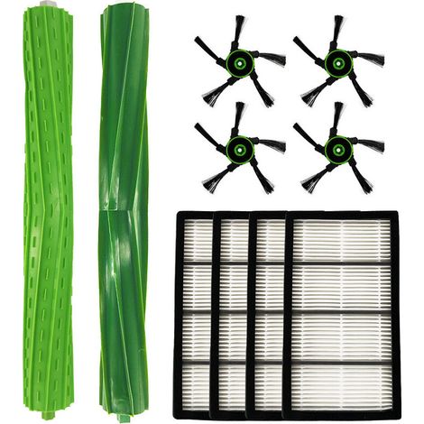 Adatto per gli accessori del robot spazzatrice iRobot Roomba i7+ E5 E6: spazzola laterale, filtro, spazzola a rullo (1/4)