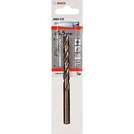 BOSCH PUNTA HSS-CO D.8,5 MM L.75/117 MMMETALLO