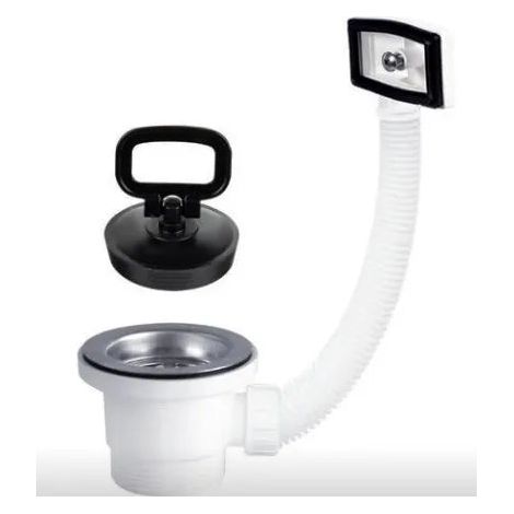 Piletta Per Lavello Inox Con Troppo Pieno