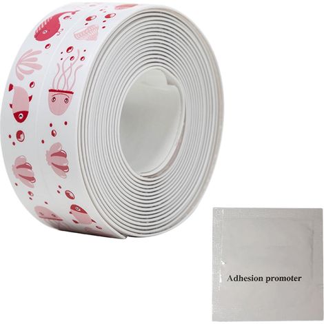 Ruban Etanche - PVC Auto-Adhésif 320 cm x 3,8 cm - Pour Joint Cuisine Salle De Bain Évier Baignoire - 1 Pièce (1/5)