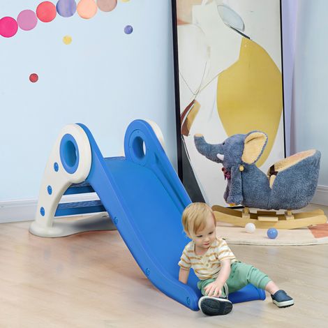 Toboggan Enfant Pliable 3 à 6 Ans Usage intérieur extérieur dimensions 120L x 50l x 56H cm HDPE Bleu (1/4)