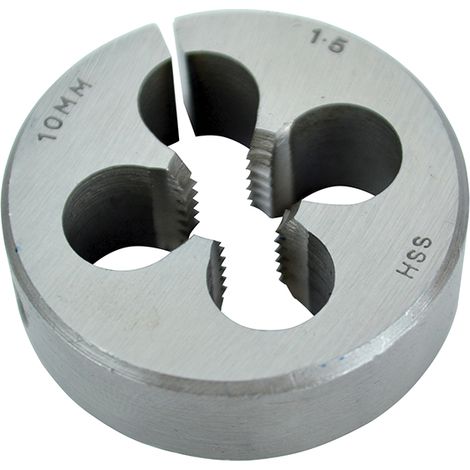 Faithfull ADR8296 HSS Straight Flute Split Die M10 x 1.50 Thread Size, 1.5-inch Outer Diameter