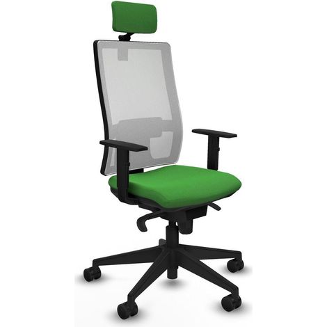 Piqueras y Crespo 1D066N2 Chaise de bureau verte ergonomique (1/3)
